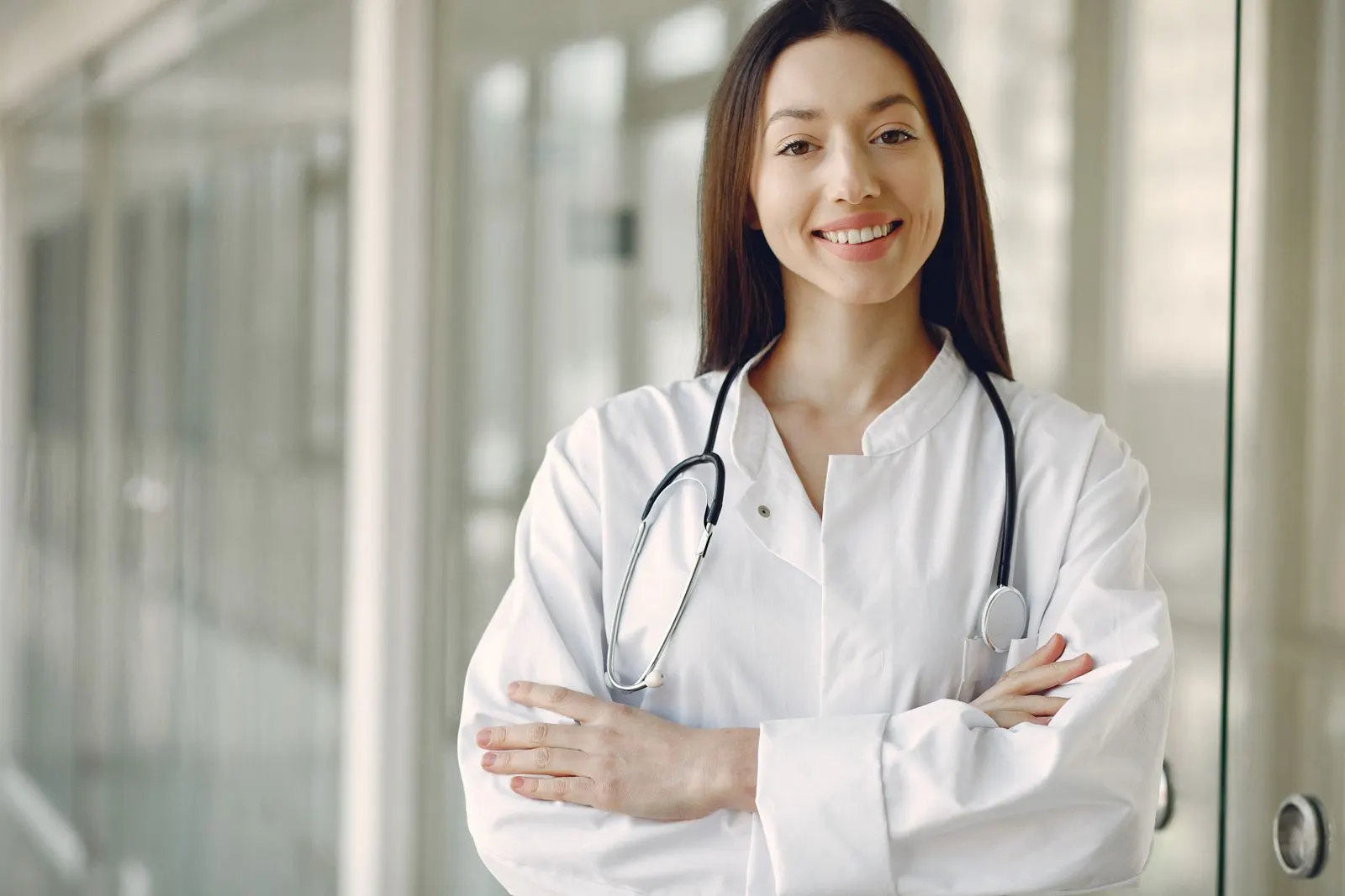 Pharmacist at the counter of New Lahore Pharmacy